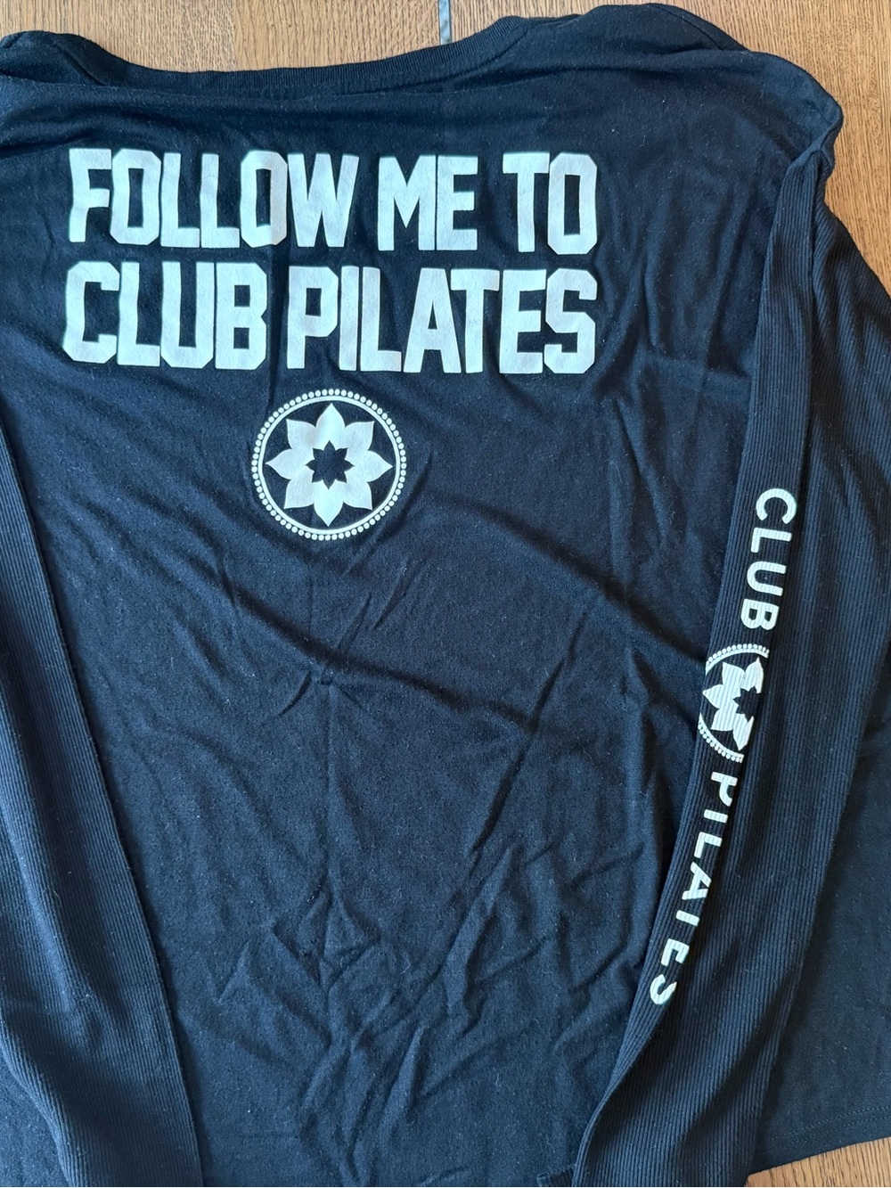 Club Pilates Women's Long Sleeve Tee in Black